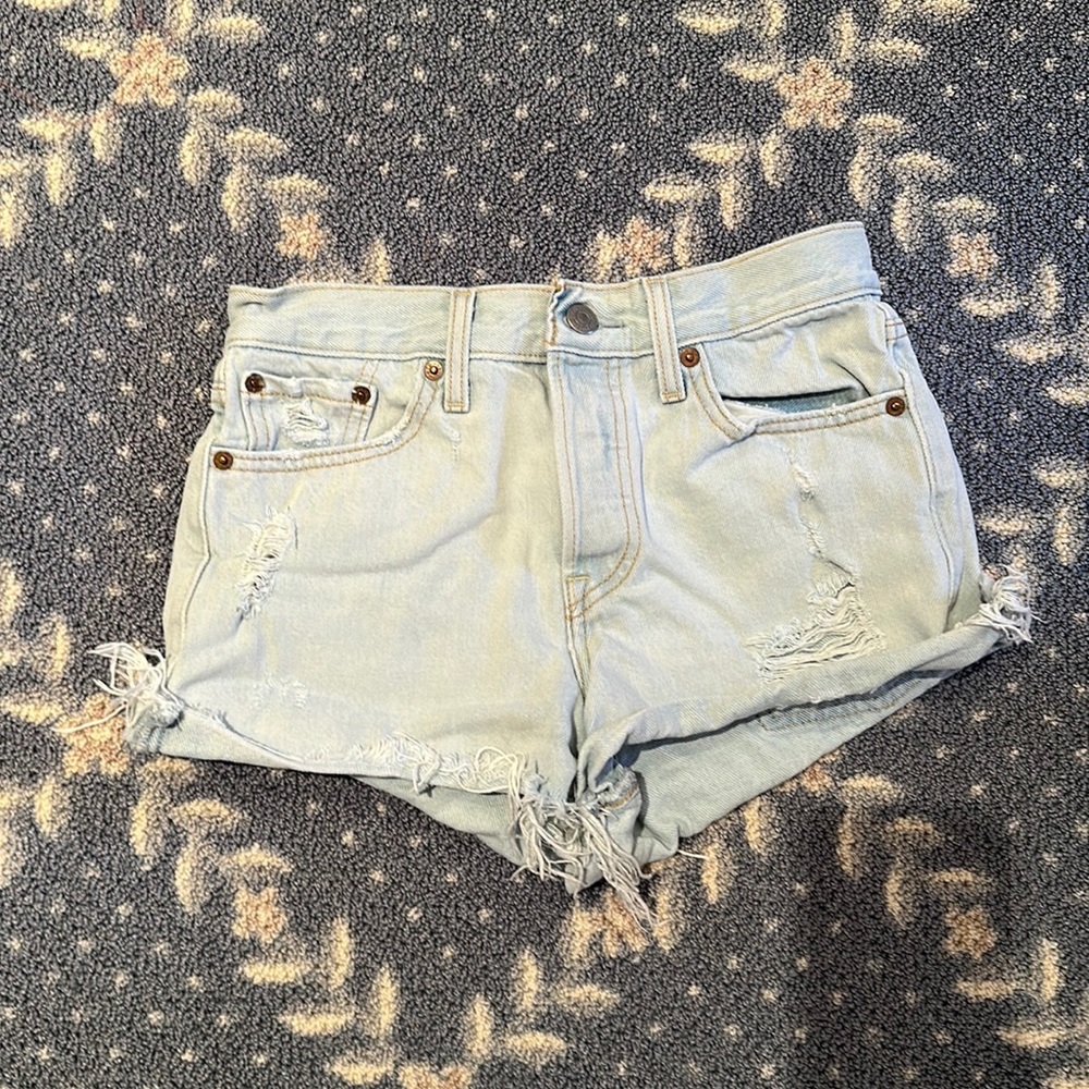 Levi’s light blue Jean shorts